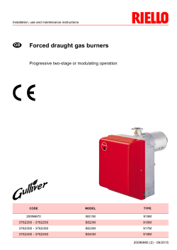 Forced draught gas burners