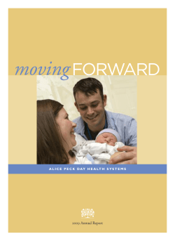 2009 Annual Report - Alice Peck Day Memorial Hospital