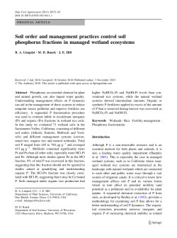 Soil order and management practices control soil phosphorus