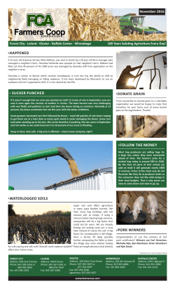 November Newsletter-2016 - Farmers Coop Association