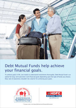 Beginner`s Guide to Debt Mutual Funds