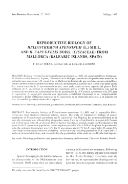 helianthemum apenninum (l.) mill. and h. caput