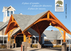 2011-2012 Annual Report - Spaulding Youth Center