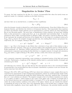 Singularities in Stokes` Flow