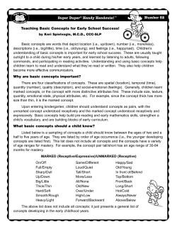 Basic Concepts - Super Duper Publications