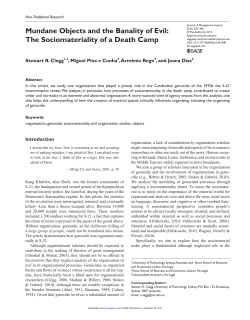 Mundane Objects and the Banality of Evil: The Sociomateriality of a