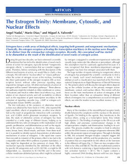 The Estrogen Trinity: Membrane, Cytosolic, and