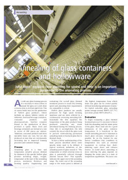 Annealing of glass containers and hollowware