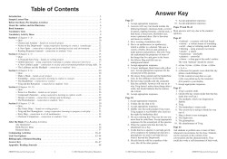 Table of Contents - Hawker Brownlow Education