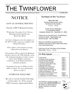 the twinflower - Memorial University