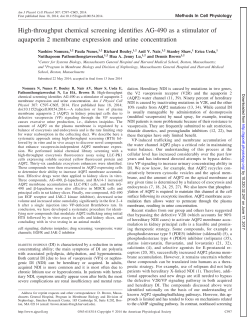 High-throughput chemical screening identifies AG-490 as - AJP-Cell