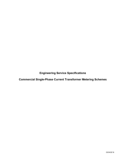 Commercial Single-Phase Current Transformer Metering