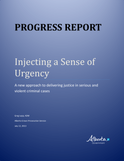 Injecting a Sense of Urgency Progress Report