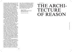 the archi- tecture of reason - OASE Journal for Architecture