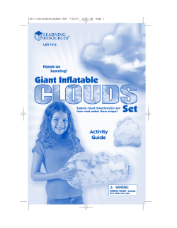 Hands-on Learning Giant Inflatable Clouds Set (418k PDF file)
