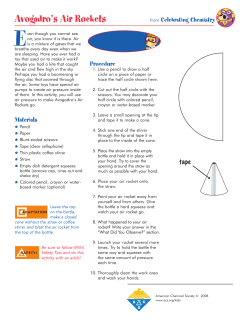 Avogadro`s Air Rockets - American Chemical Society