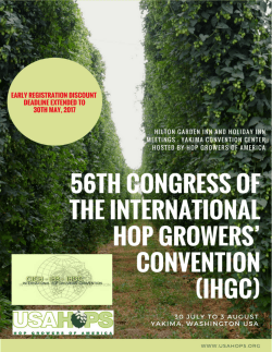 Congress Program - Hop Growers of America