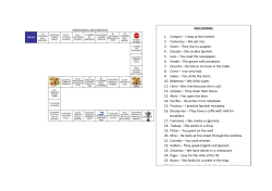 SOLUCIONES 1. Compro &ndash; I shop at the market. 2. Comemos &ndash; We