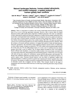 Natural landscape features, human-related attractants, and conflict