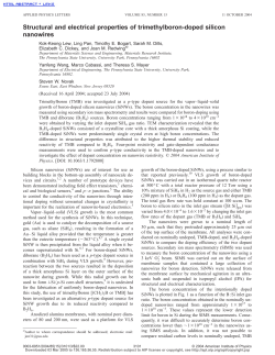 Structural and electrical properties of