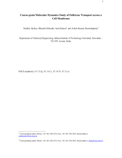 Coarse-grain Molecular Dynamics Study of