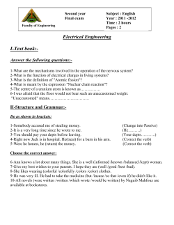 Electrical Engineering I-Text book:-