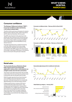 McGrathNicol What`s News in Retail Mar15