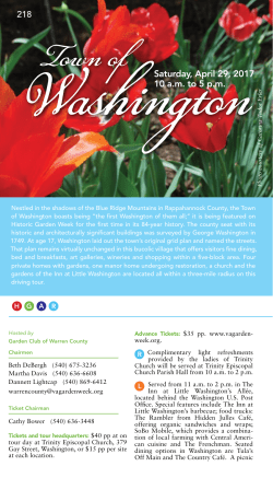 Town of - Historic Garden Week