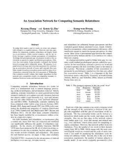 An Association Network for Computing Semantic