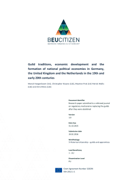 Guild traditions, economic development and the formation of