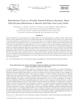 Hydrothermal Vents as a Possible Natural Pollution Laboratory