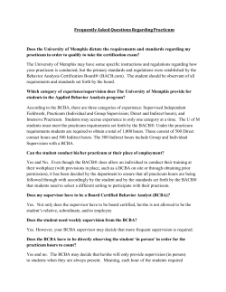 Frequently Asked Questions Regarding Practicum Does the