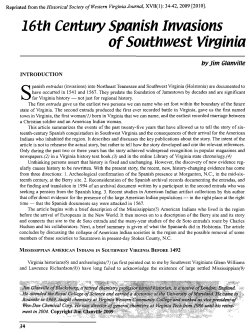 Historical Society o/Western Virginia Journal, XVII(l)