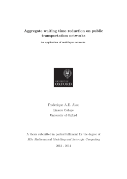 Aggregate waiting time reduction on public transportation networks