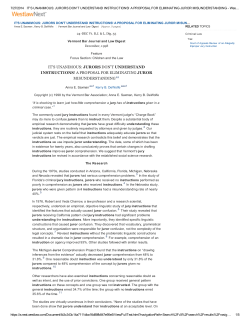 it`s unanimous: jurors don`t understand instructions! a proposal for