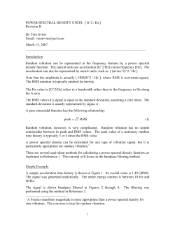 POWER SPECTRAL DENSITY UNITS: [G^2 / Hz]