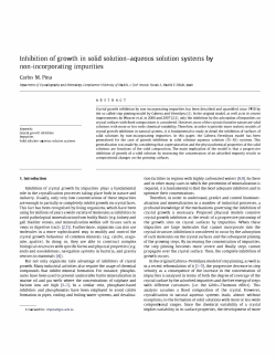 Inhibition of growth in solid solution