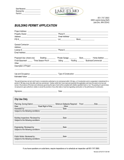 Rural Accessory Building Application Packet
