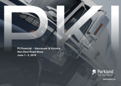 PI Financial Presentation June 1-2, 2016