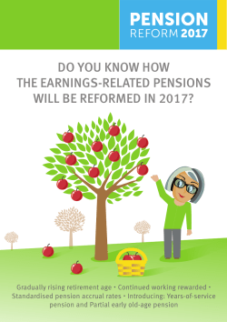 Pension reform 2017 in brief