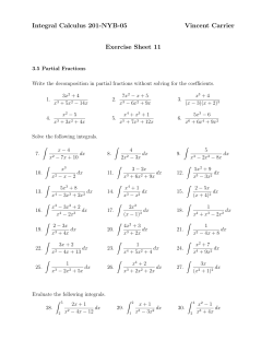Exercise Sheet 11