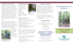 Thompson Woods Preserve - Centre Region Parks and Recreation