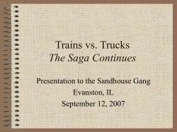 Presentation  - Northwestern University Transportation Center