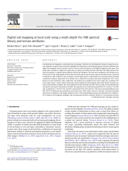 Digital soil mapping at local scale using a multi-depth Vis