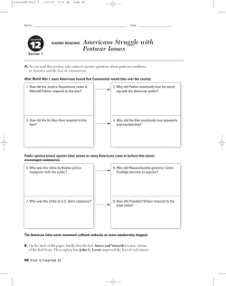 GUIDED READING Americans Struggle with Postwar