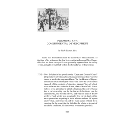 Political and Governmental Development