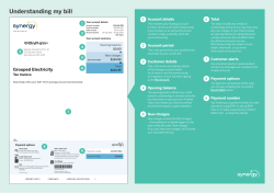 Bill explanation sheet