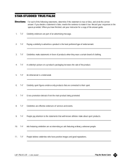 Star-Studded True/False Worksheet