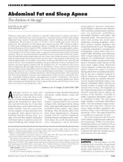Abdominal Fat and Sleep Apnea - Diabetes Care