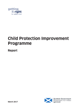 Child Protection Improvement Programme - Report